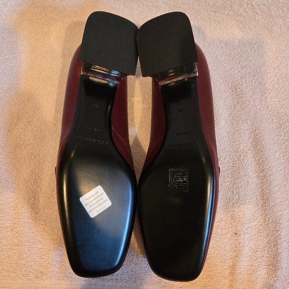NWOT Burberry Brown/Maroon and Silver Heels - Picture 6 of 10